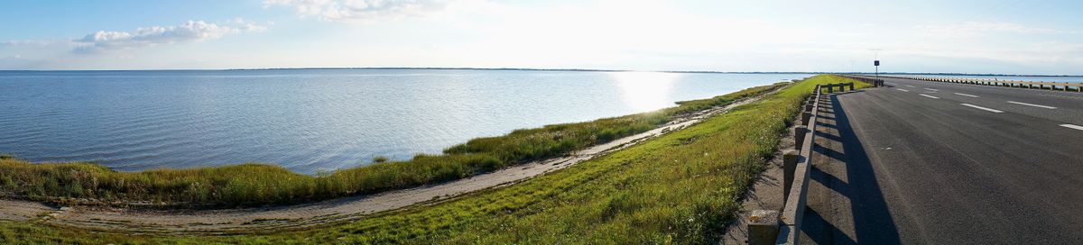 This is the actual way onto the island of Rømø in Denmark. The weather presented itself in the best possible way.