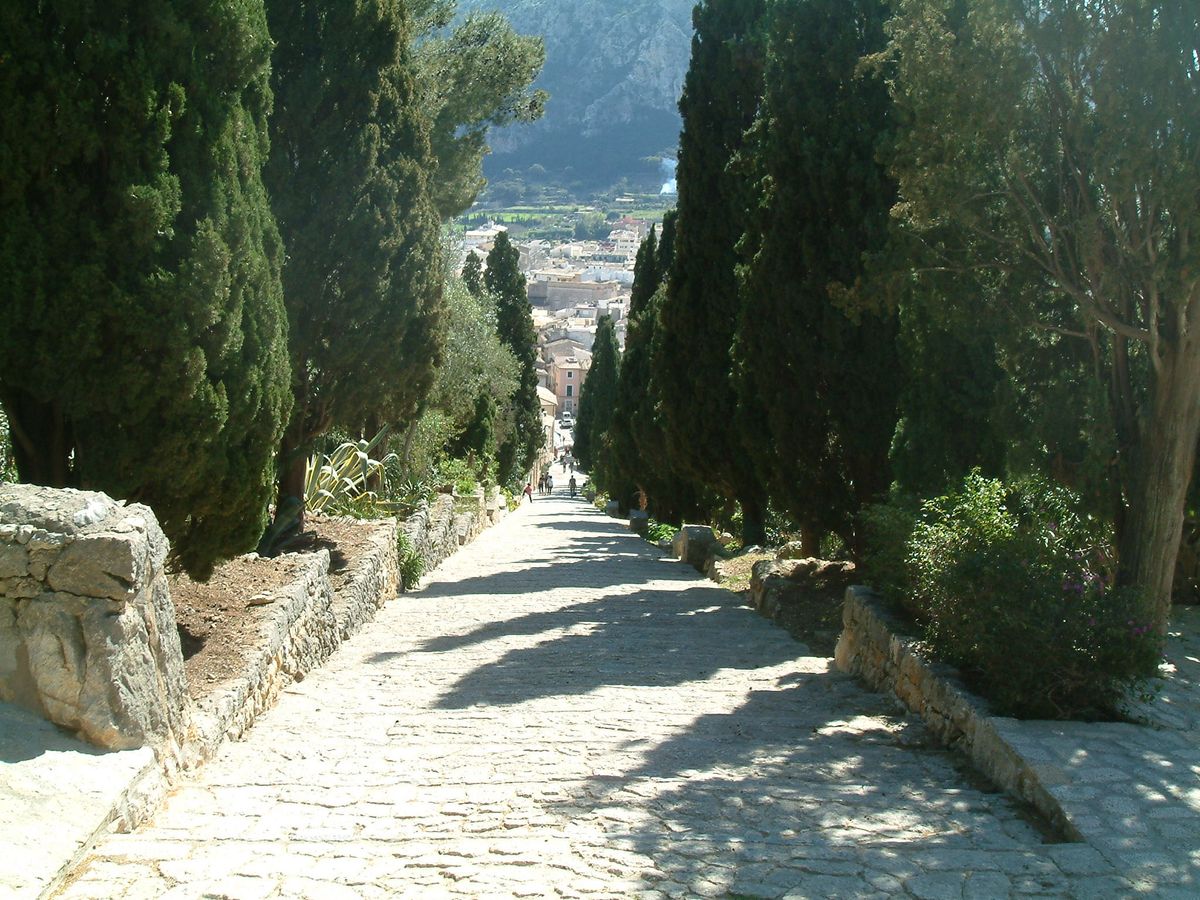 Ville de Pollença à Majorque (le calvaire)