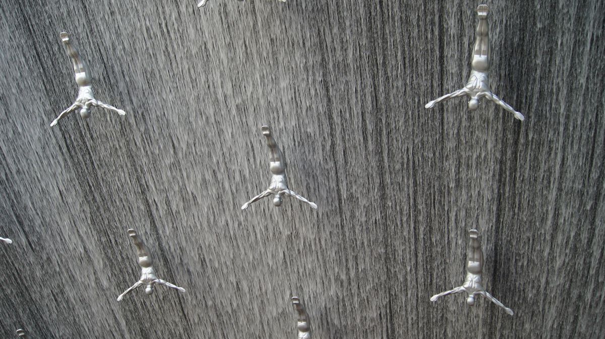 Waterval in shoppingmall Dubai