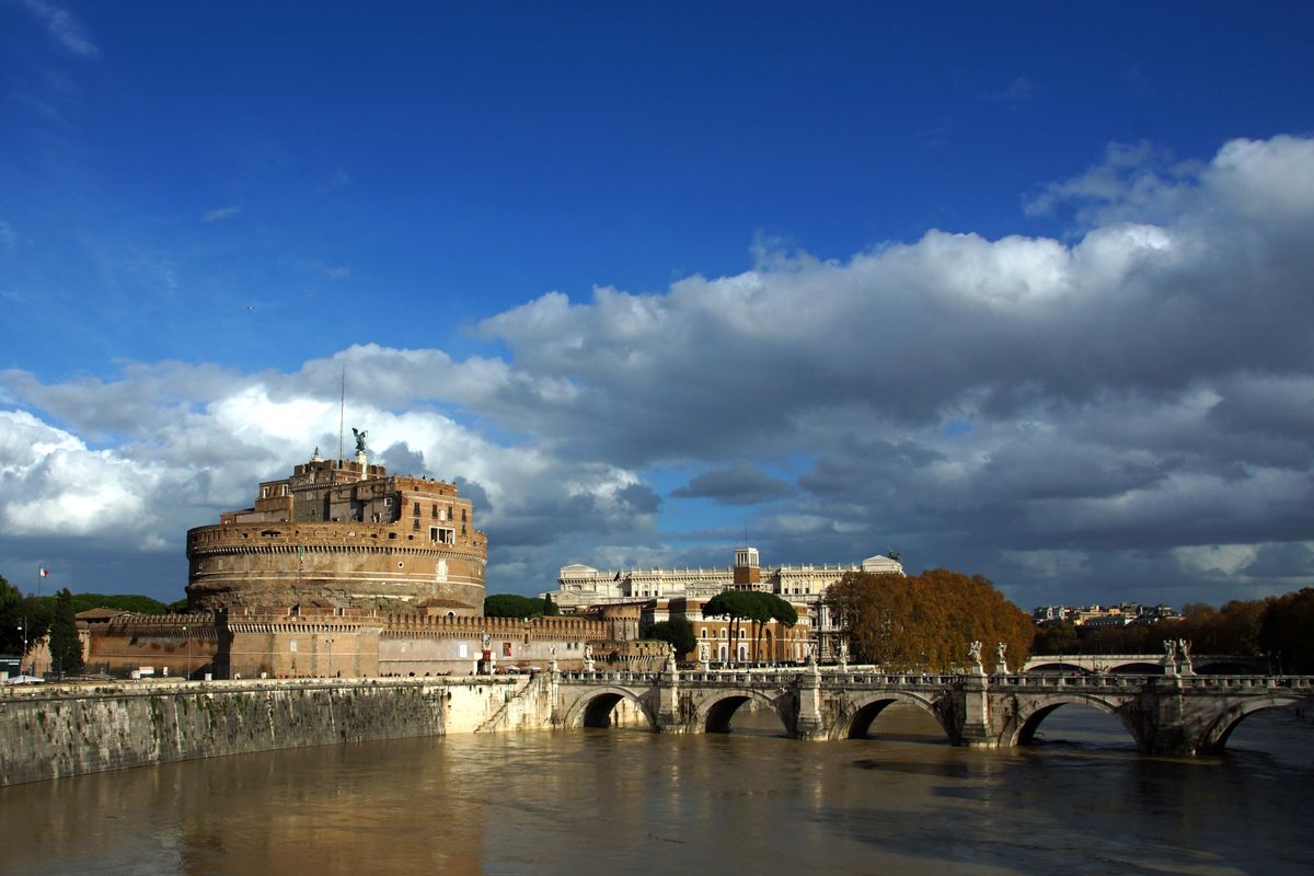 Castle and Bridge Sant'Angelo Rome