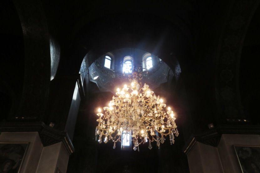 ARMENIA - HRIPSIME MONASTERY chandelier