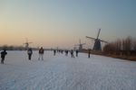 Ice Skating at Kinderdijk