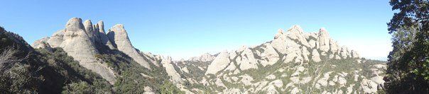 A picture of the beautiful mountains in Montserrat Spain by AFenty. Taken with a Sony DSC TX9 camera