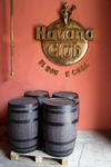 Eingangsbereich des Havana Club Rum-Museums in Havanna auf Kuba.