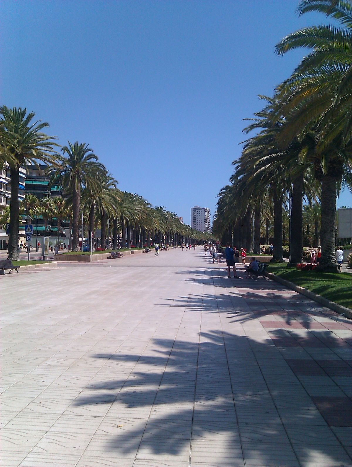 Beach front walk, Salou,Spain.