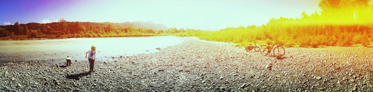 Promenade au bord de l'Arve