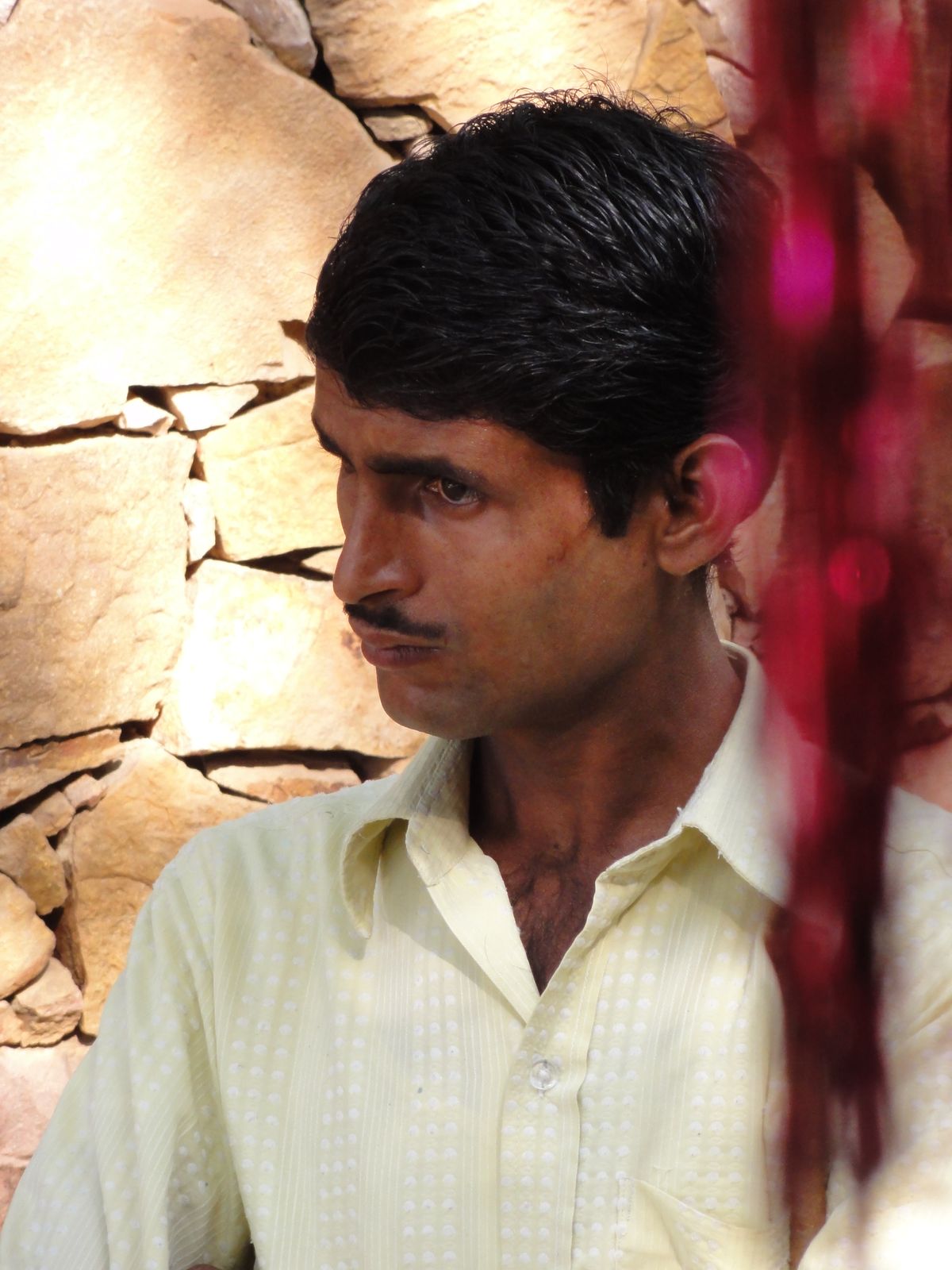 Luca Barbarossa Indian farmer in rural village